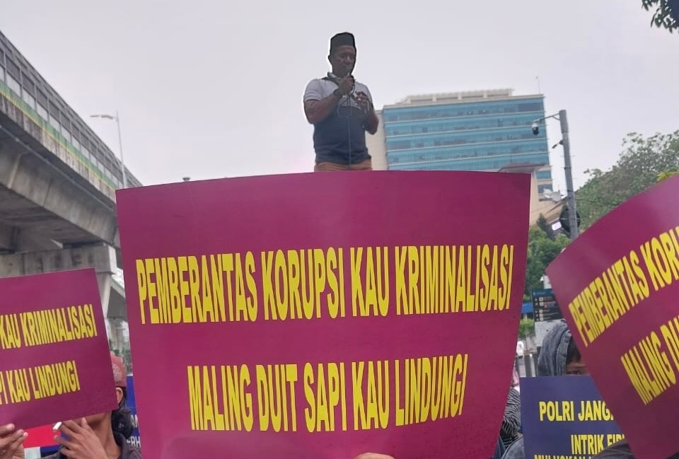 Unjuk Rasa di Mabes Polri, Massa Aksi: Jangan Ada Unsur Adu Domba dalam Kasus Firli Bahuri