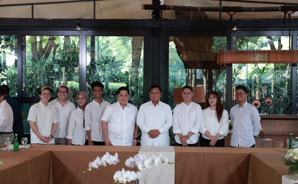 Diskusi Bareng Pemuda, Erick Thohir: Prabowo Tokoh Paling Genuine