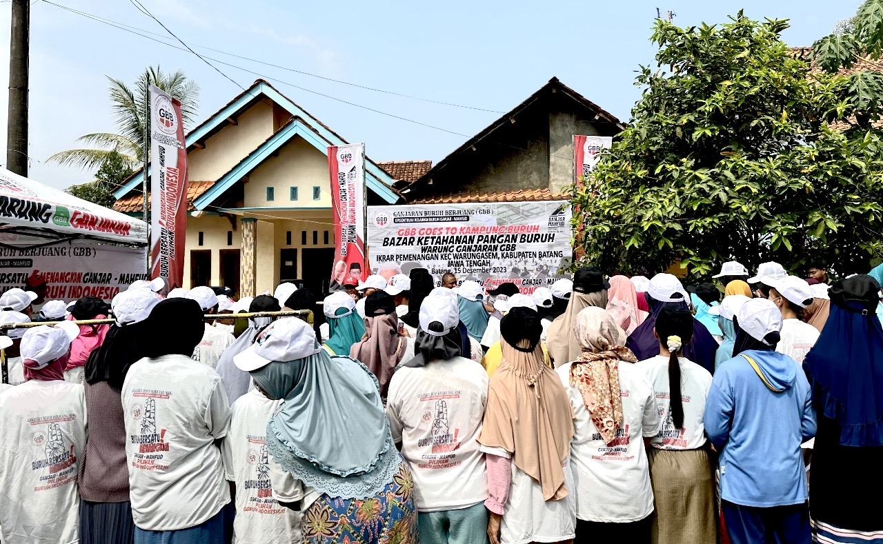Ganjaran Buruh Berjuang Perluas Struktur Pemenangan Ganjar-Mahfud di Kabupaten Batang