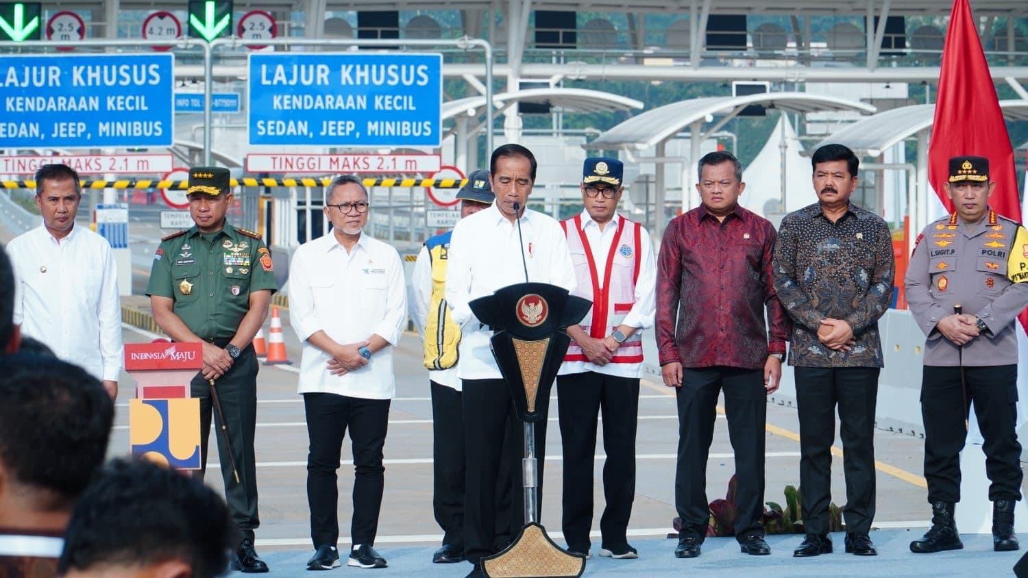Mendag Zulhas Dampingi Presiden Jokowi Resmikan Jalan Tol di Depok