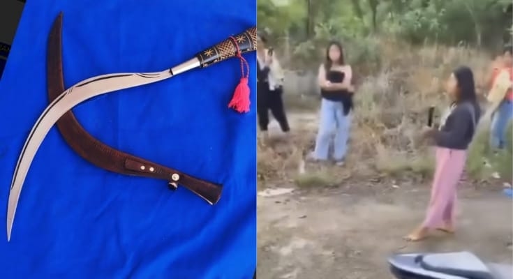 Viral Video Carok Antar Dua Wanita Pakai Senjata Tajam Jadi Tontonan Warga, Netizen: Seram Banget Pakai Celurit!