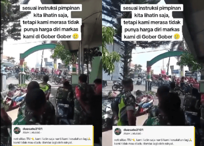 Rombongan Pemotor Buat Ulah Geber Knalpot Brong di Depan Markas TNI, Reaksi Tentara Jadi Sorotan