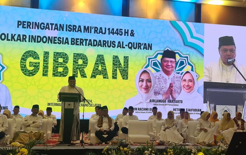 Bersama Pengajian Al-Hidayah dan KPPG, Airlangga Luncurkan Program GIBRAN di Tangsel