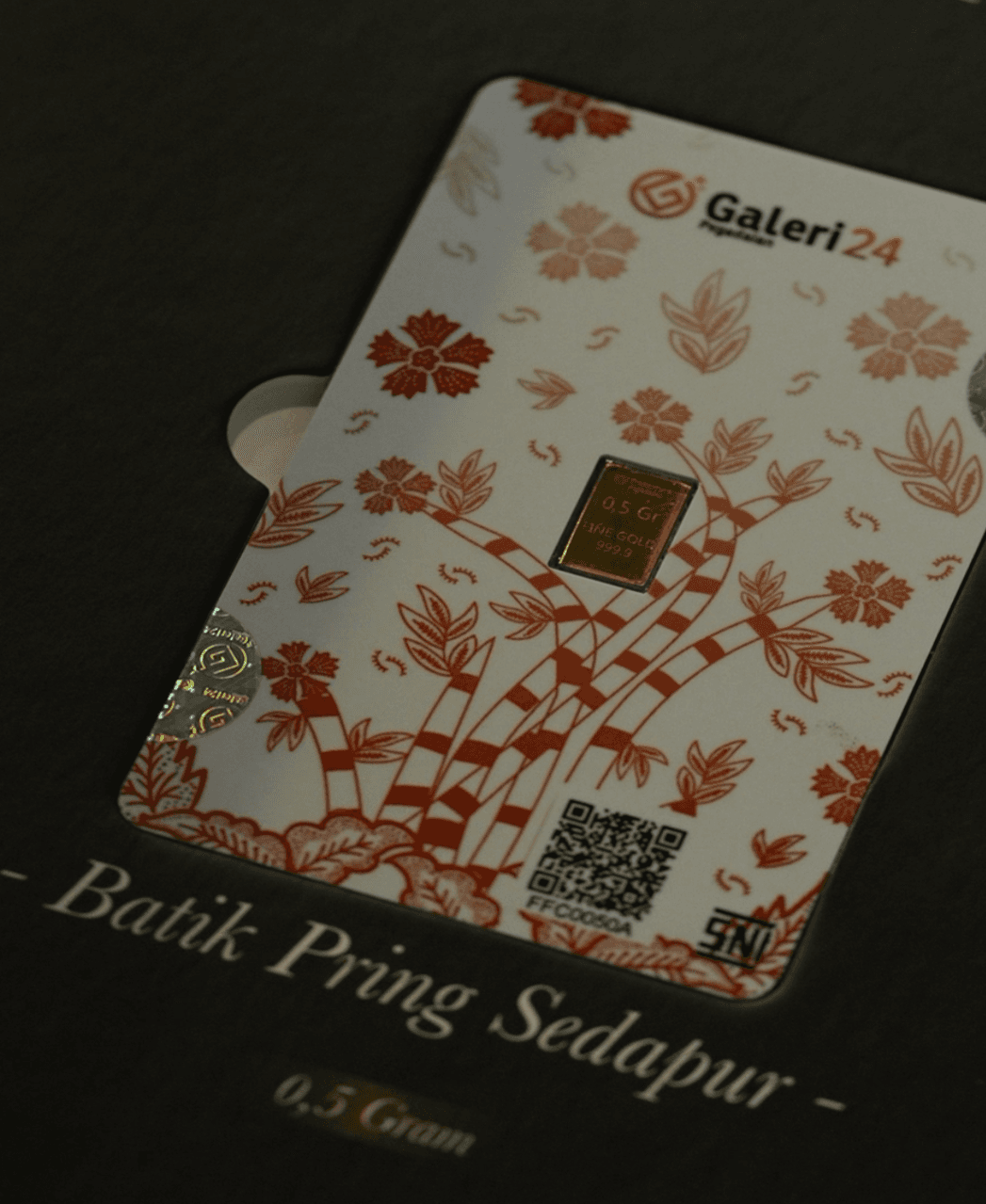 Penuh Budaya, Galeri 24 Luncurkan Emas Batangan Motif Batik Indonesia