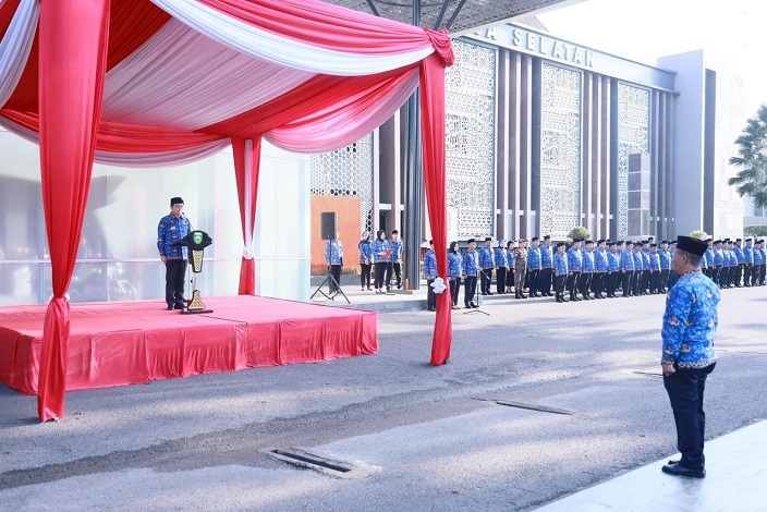 Pimpin Apel Gabungan, Pj Gubernur Agus Fatoni Ingatkan Pegawai Pemprov Sumsel Tingkatkan Disiplin dan Inovatif