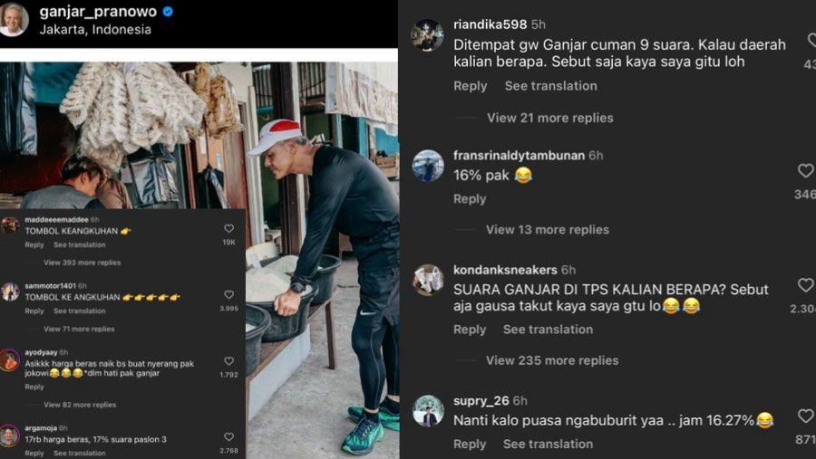 Singgung Berapa Harga Beras, Ganjar Disemprot Balik Netizen: Suara Bapak Berapa?