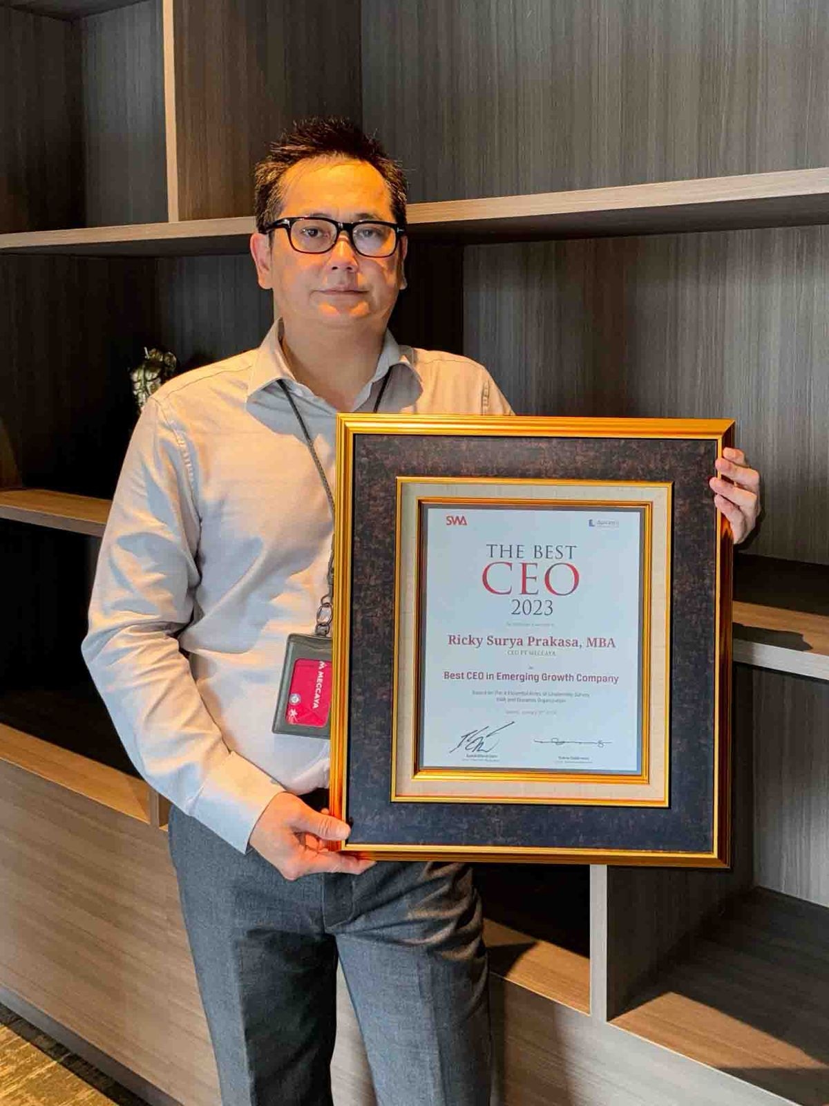 Ricky Surya Prakasa, CEO Meccaya Raih The Best CEO 2023 versi Majalah SWA