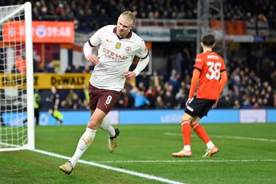 Piala FA: Man City Benamkan Luton 6-2, Erling Haaland Cetak Lima Gol