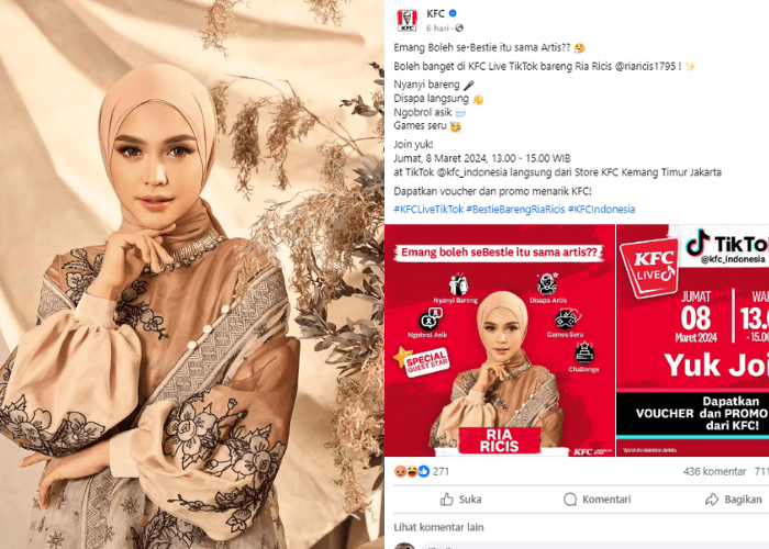 Ria Ricis Terang-terangan Kolaborasi dengan KFC di Tengah Aksi Boikot, Netizen Kesal!