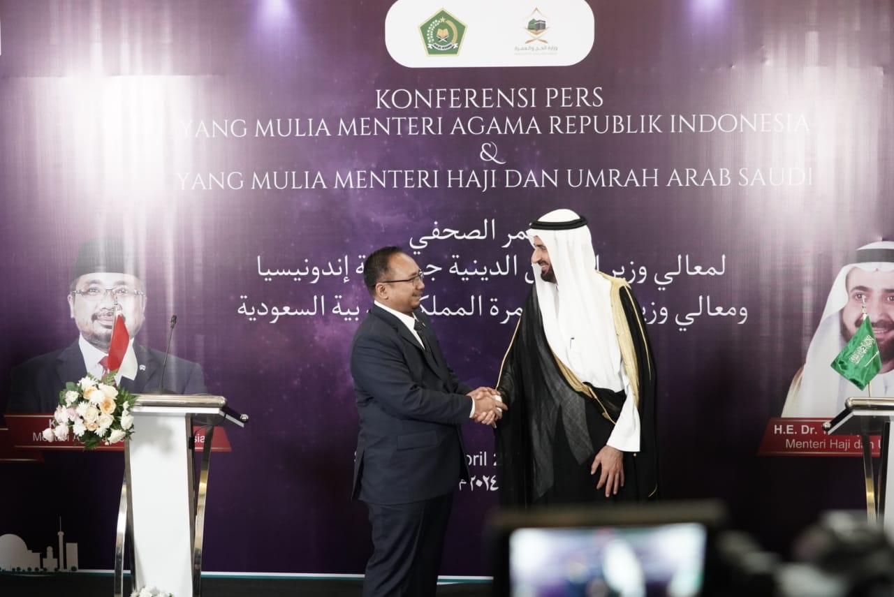 Menag Yaqut dan Menhaj Tawfiq Bahas Kemudahan Layanan Bagi Jemaah Haji Indonesia Tahun 2024