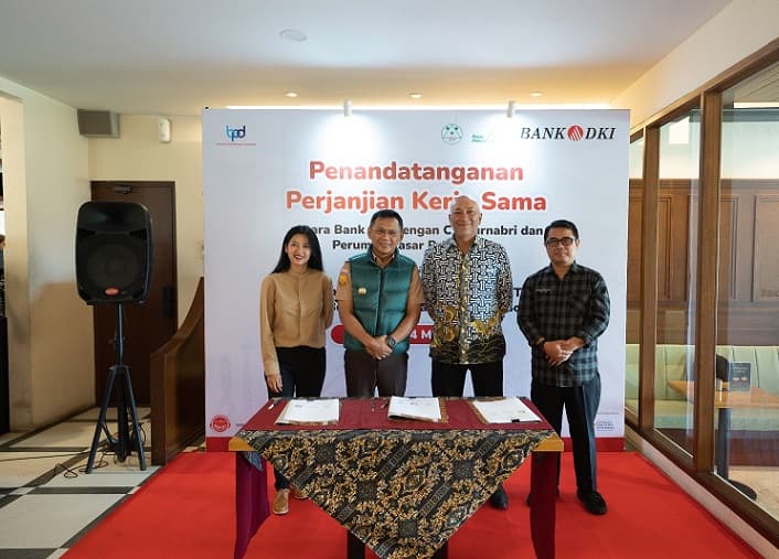 Bank DKI Gandeng Perumda Pasar Pakuan Jaya Beri Fasilitas Kredit Kepemilikan Tempat Usaha