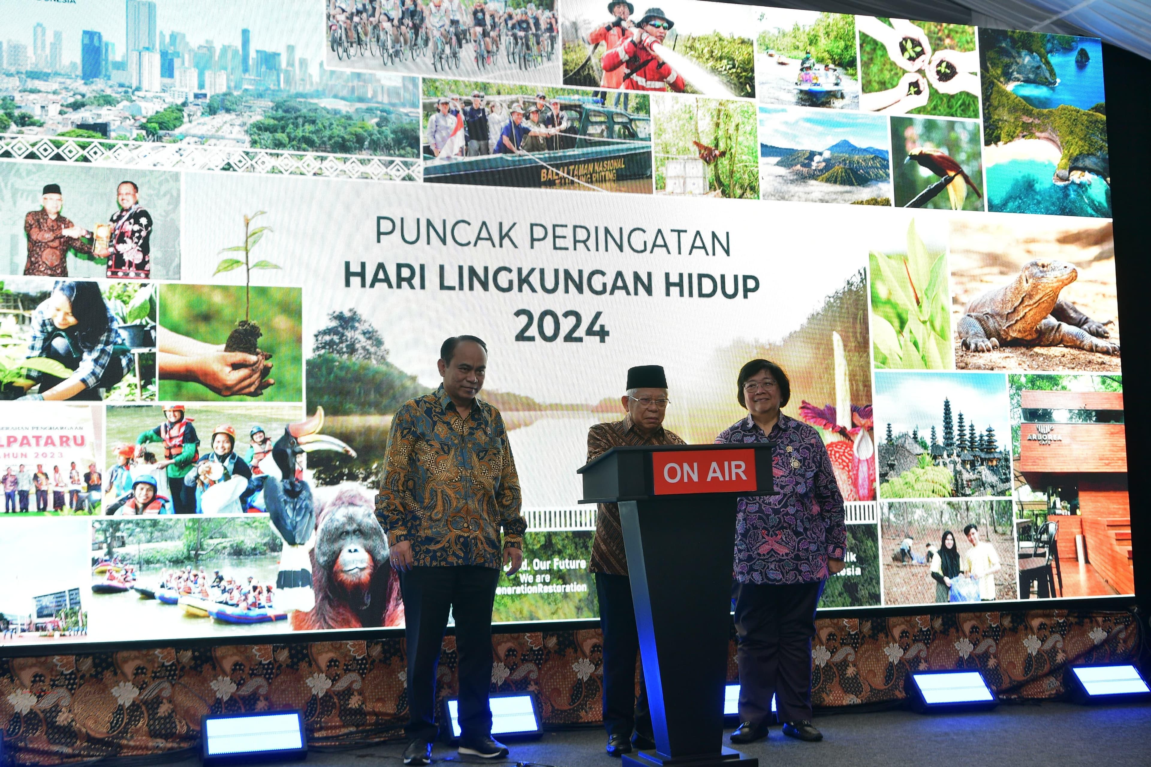 Ma'ruf Amin Paparkan 3 Langkah Strategis Tangani Perubahan Iklim di Indonesia