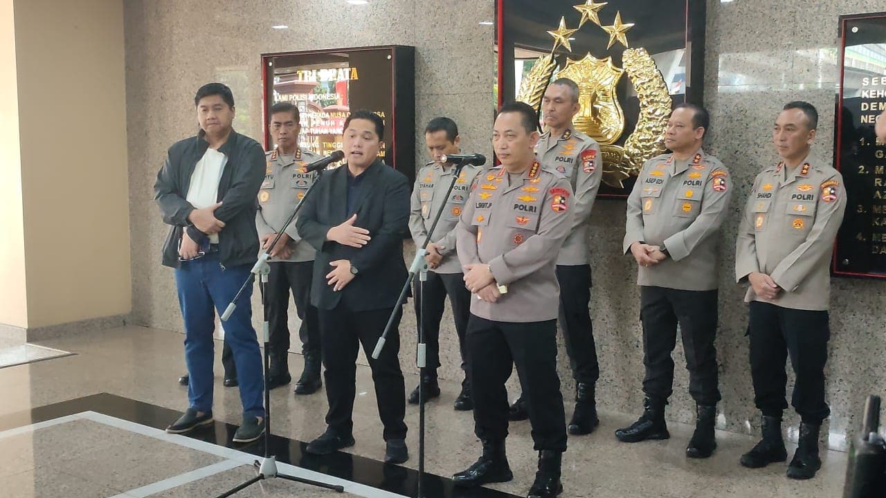 Rapat dengan Erick Thohir, Kapolri Keluarkan Izin dan Ikut Kawal Piala Presiden 2024