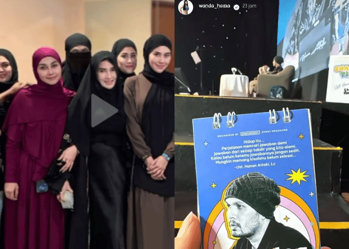Wanda Hara Dihujat Netizen Usai Ikut Kajian Ustaz Hanan Attaki dengan Cadar: Merusak Moral Agama
