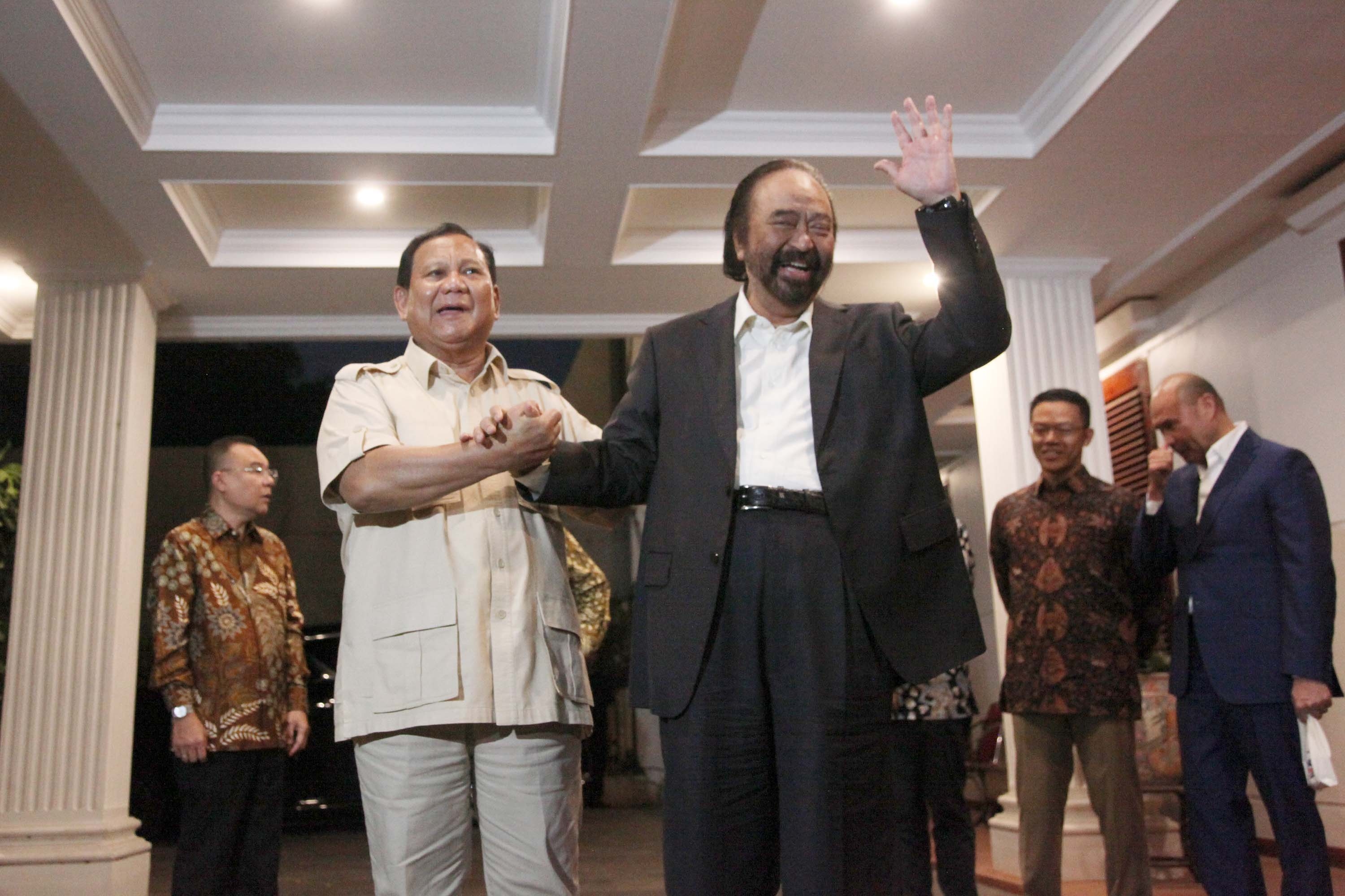 Sadar Baru Gabung KIM, Surya Paloh Malu Untuk Bicarakan Jatah Kabinet ke Prabowo