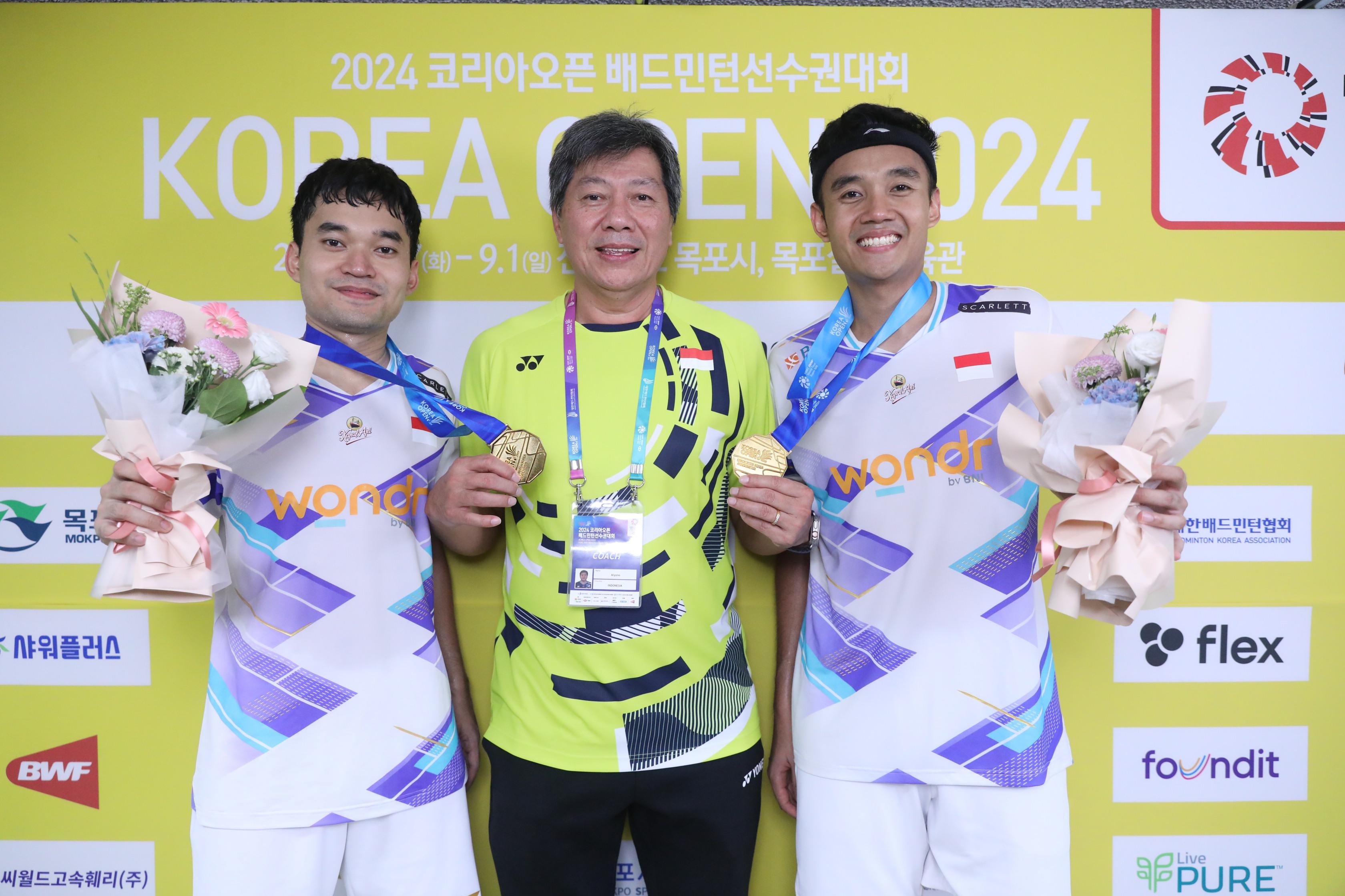 Korea Terbuka: Leo/Bagas Juara, Aryono Miranat Puas dengan Bongkar Pasang Pemainnya