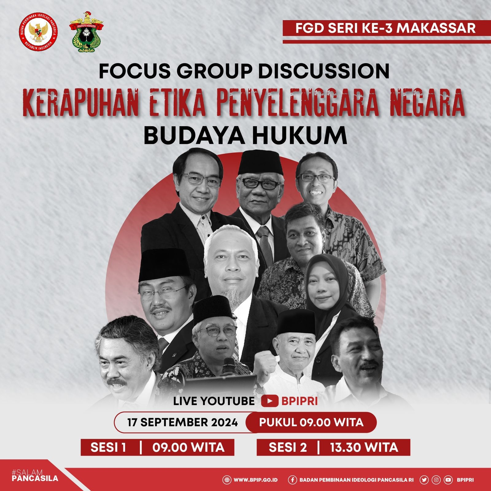 Unhas Jadi Tuan Rumah FGD Ketiga BPIP, Bahas Kerapuhan Etika Penyelenggara Negara dari Perspektif Budaya Hukum