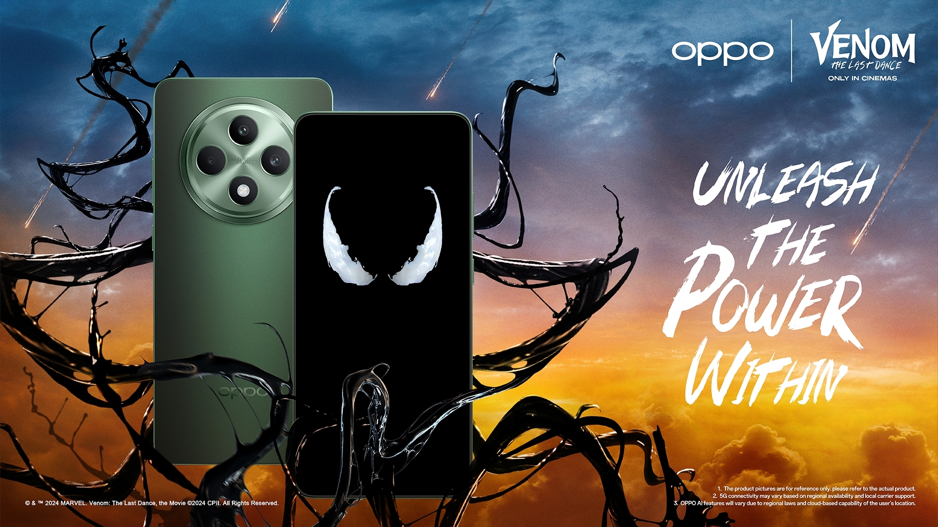 Kolaborasi dengan Sony Pictures, OPPO Reno12 F Series Hadir di Film Terbaru Venom The Last Dance
