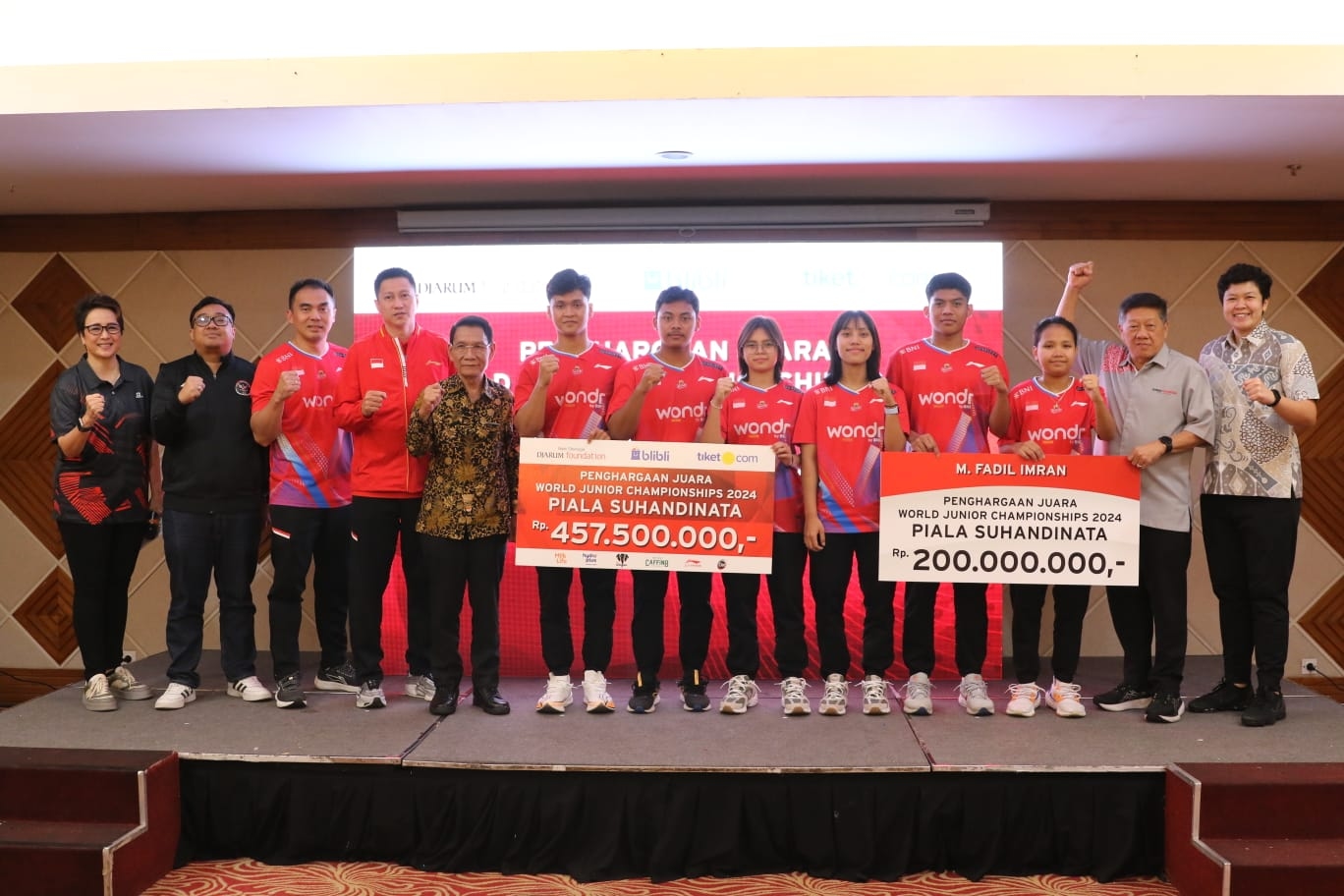 Tim Juara Piala Suhandinata Diguyur Bonus Total Rp457 Juta, Pertama Rebut 2 Gelar