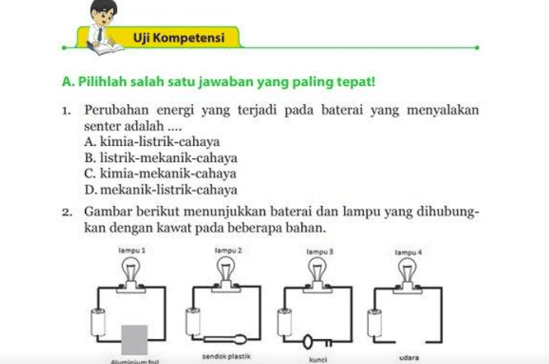 Kunci Jawaban IPA Kelas 9 SMP Halaman 241 Kurikulum Merdeka: Uji Kompetensi