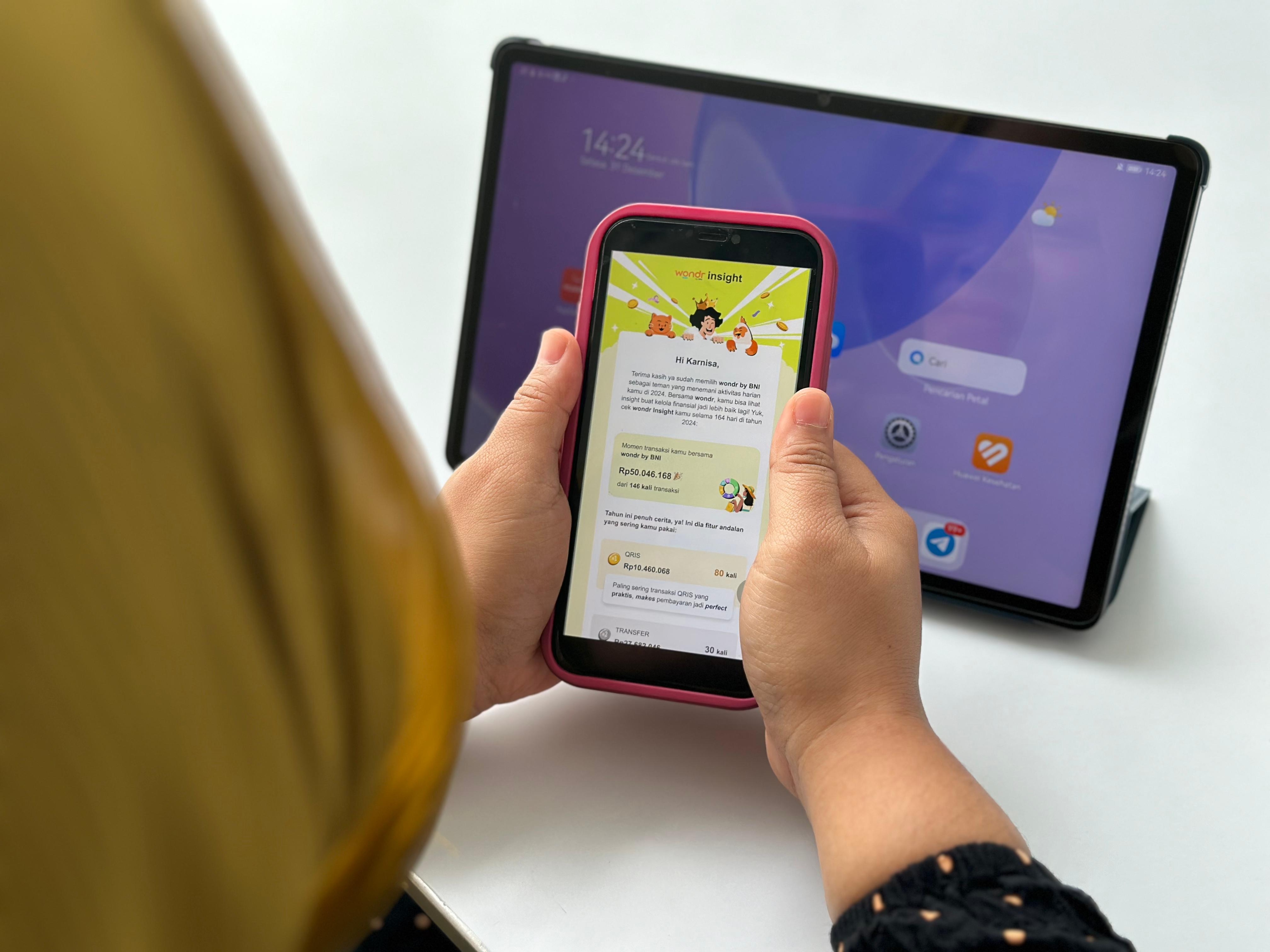 Penghujung 2024, Pengguna wondr by BNI Siap-siap Dapat Kiriman Laporan Transaksi Finansial dari wondr Insight