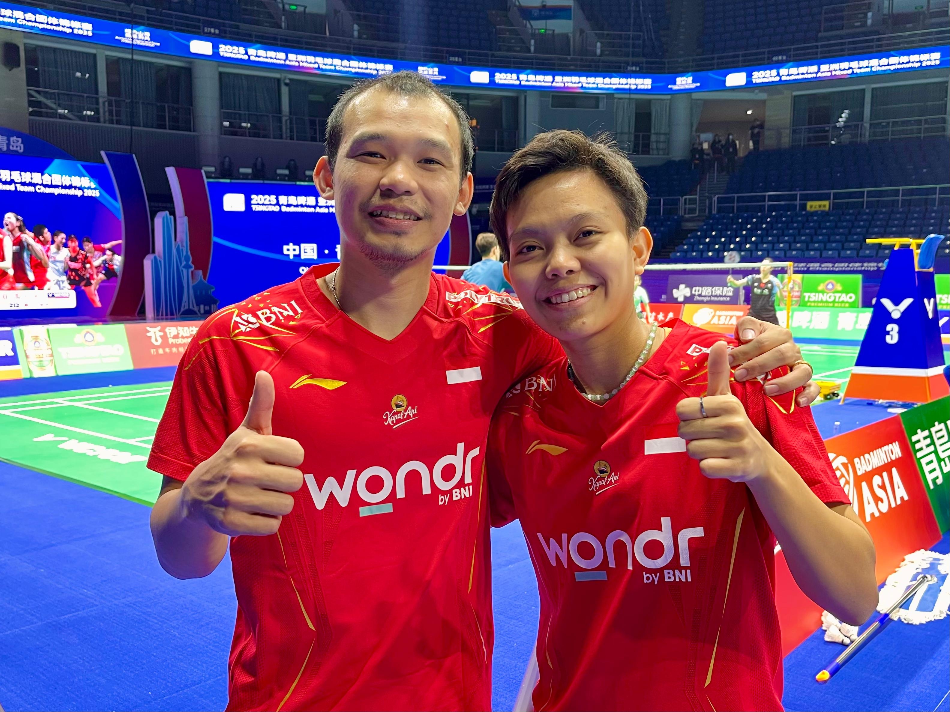 Kejuaraan Bulutangkis Beregu Campuran Asia: Ditunjuk Jadi Kapten, Rinov dan Fadia Jaga Kekompakan