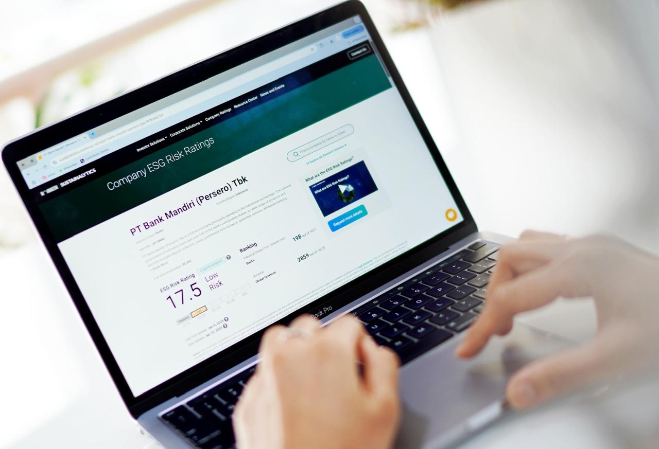 Bank Mandiri Kian Hijau! Skor ESG Terbaik di KBMI IV bersi Sustainalytics