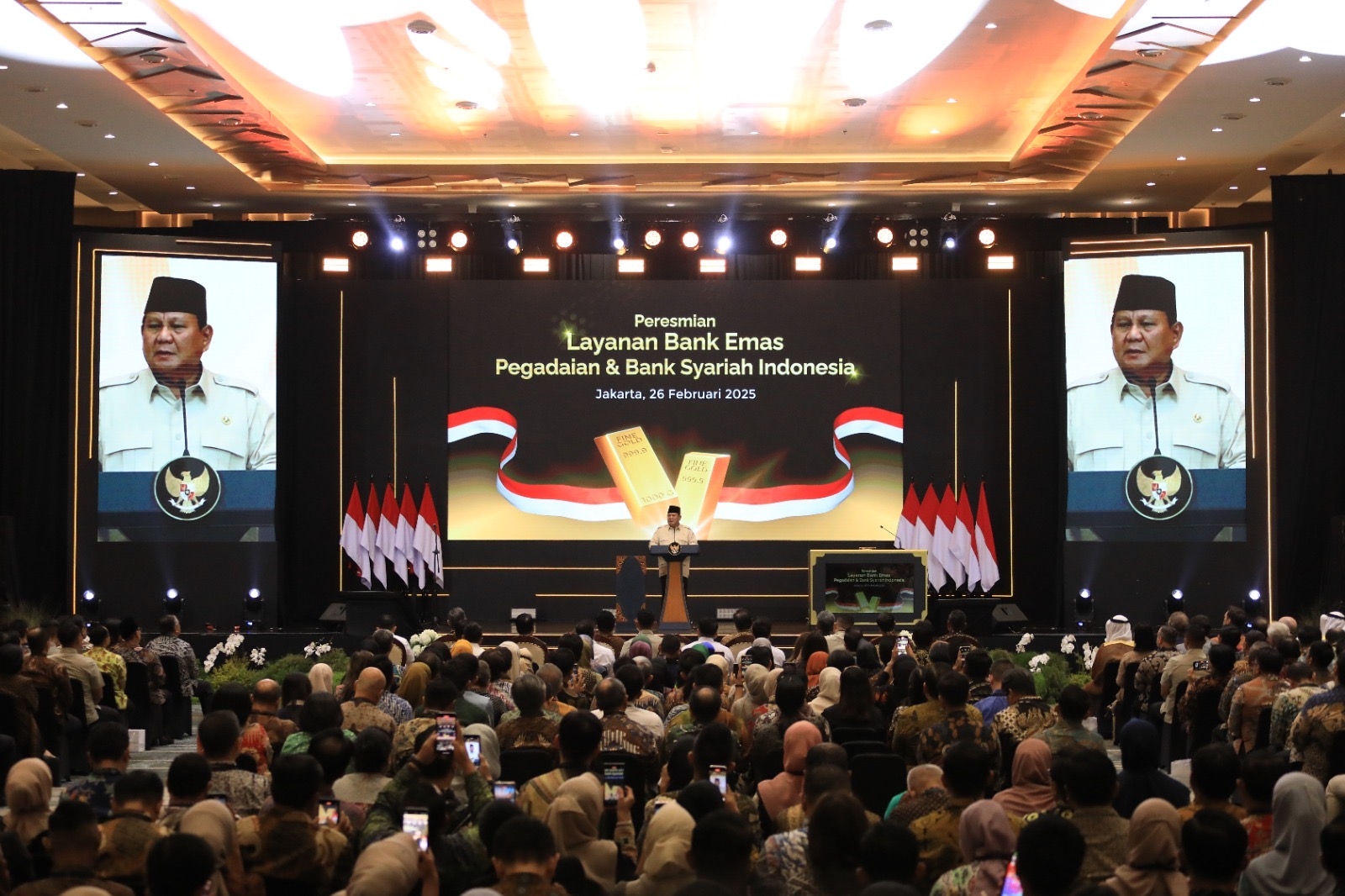 Presiden Prabowo Resmikan Bank Emas Pegadaian dan BSI, Dorong Hilirisasi dan Inklusi Keuangan