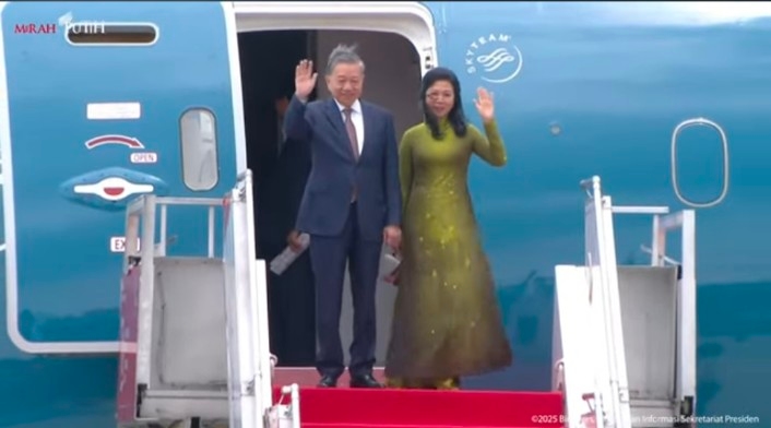 Tiba di Indonesia, Sekjen Partai Komunis Vietnam Akan Bahas Kerja Sama Strategis dengan Prabowo