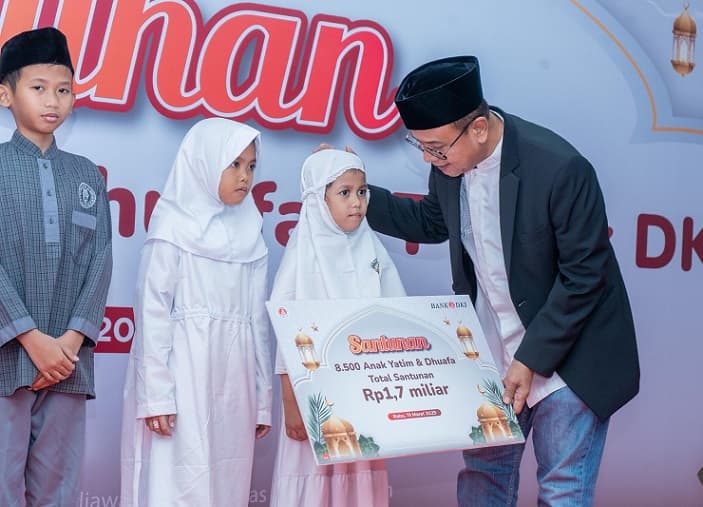 Bank DKI Salurkan Santunan Rp1,7 Miliar di Berkah Ramadhan