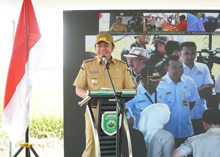 Gubernur Herman Deru Bertekad Kuat Jaga Eksistensi Sumsel sebagai Penyangga Pangan Nasional dengan Memasifkan GSMP