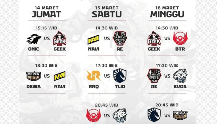 Terbaru! Jadwal dan Cara Nonton MPL ID Season 15 Minggu Keempat, Segera Buka Situs Resmi Ini