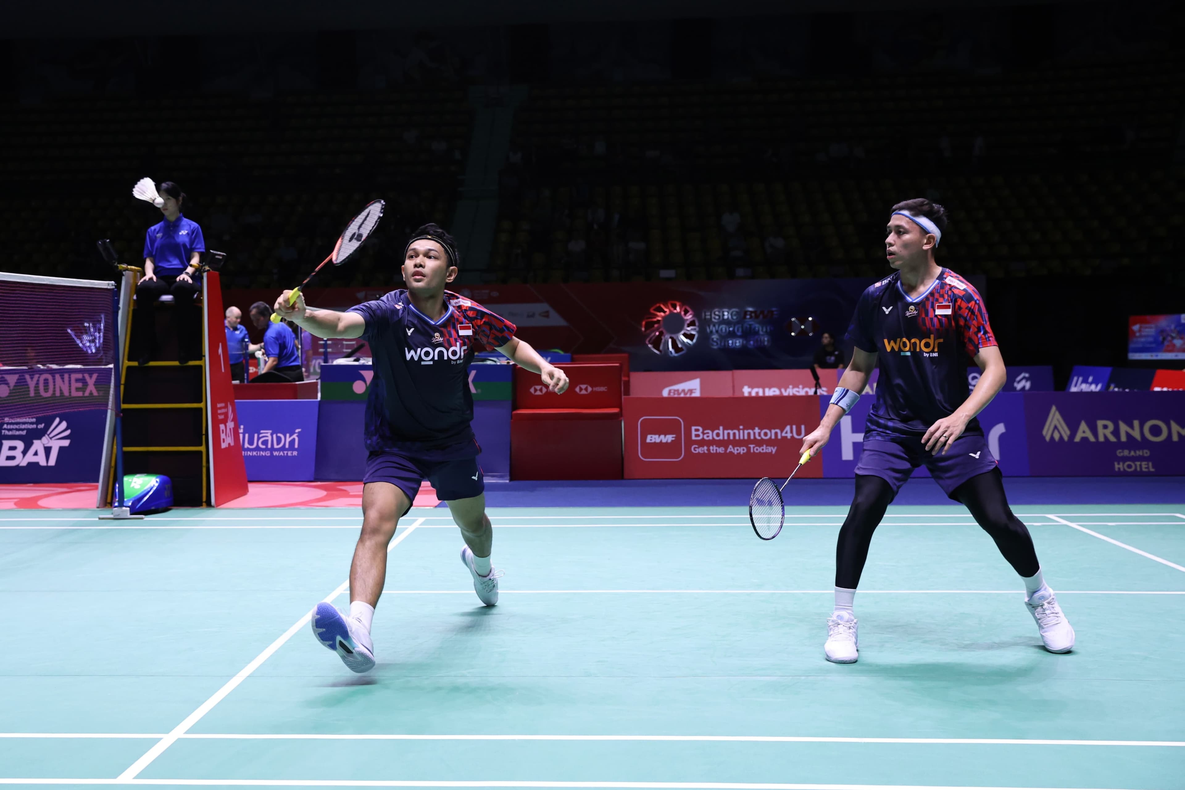 Thailand Terbuka 2025: Fajar/Rian Wakil Indonesia Pertama Amankan Tiket Semifinal