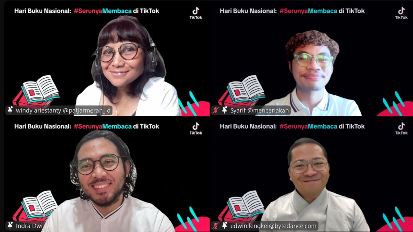 TikTok Jadi Ruang Kreatif Komunitas Buku Rayakan Hari Buku Nasional