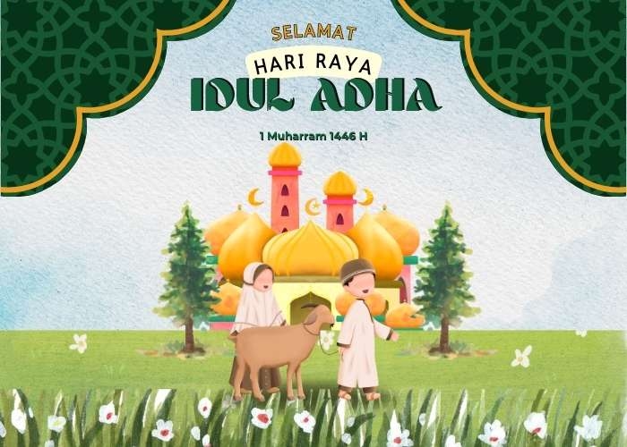 15 Link Poster Hari Raya Idul Adha 1446 H / 2025, Desain Islami dan Gratis!