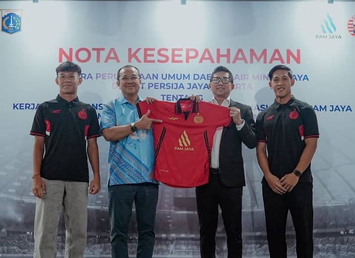 Resmi Jadi Sponsor Macan Kemayoran, PAM Jaya Nemplok di Jersey Persija