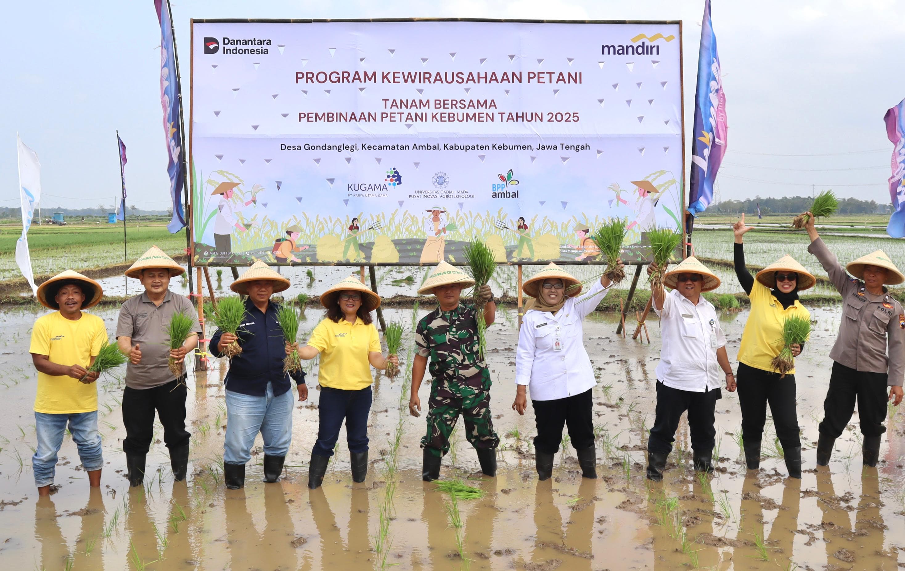 Wujudkan Ketahanan Pangan Nasional, Bank Mandiri Wirausahakan Petani Kebumen