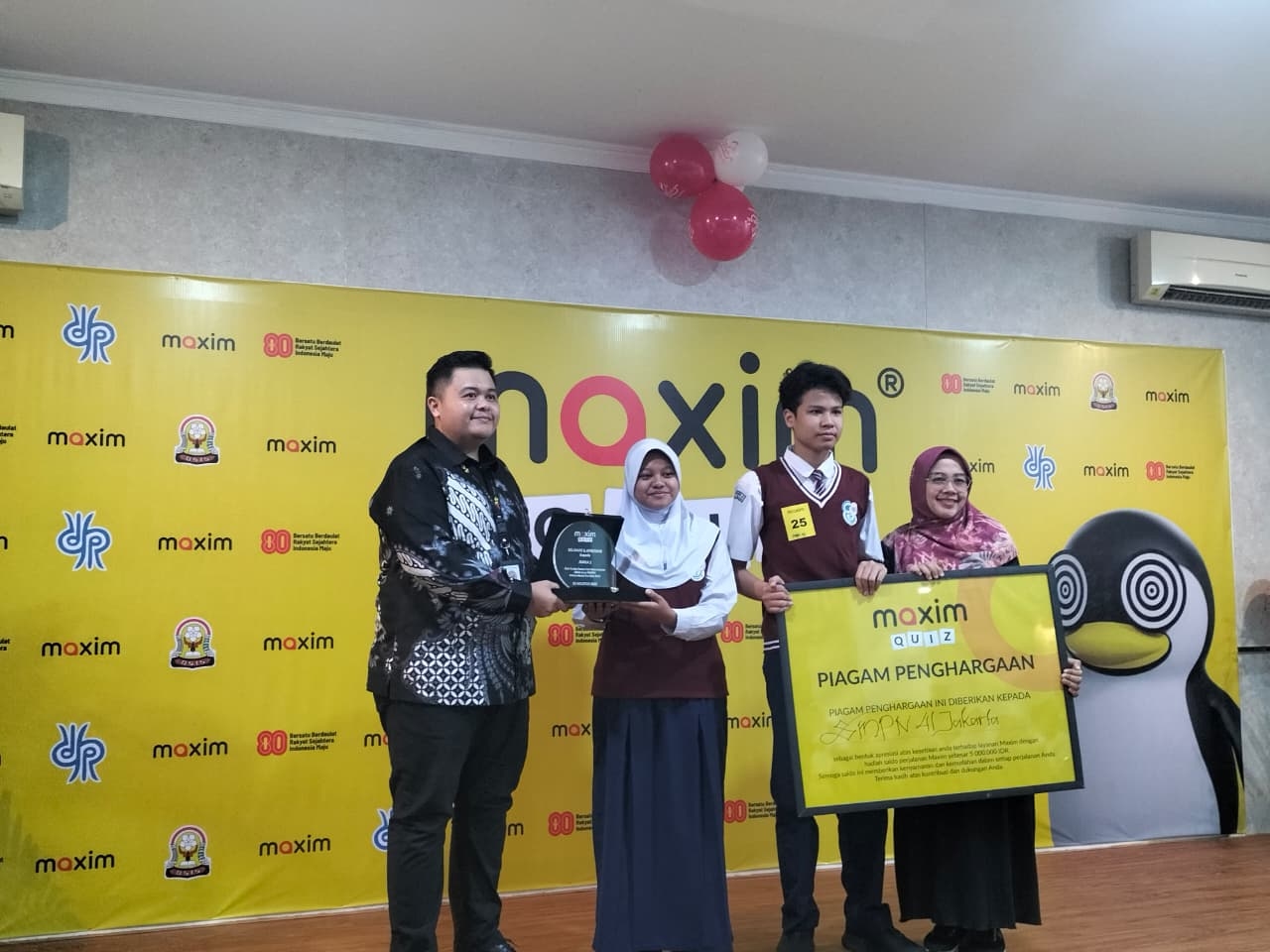 Maxim Gelar Kompetisi Kuis Antar Pelajar SMP, Bangkitkan Semangat Kemerdekaan