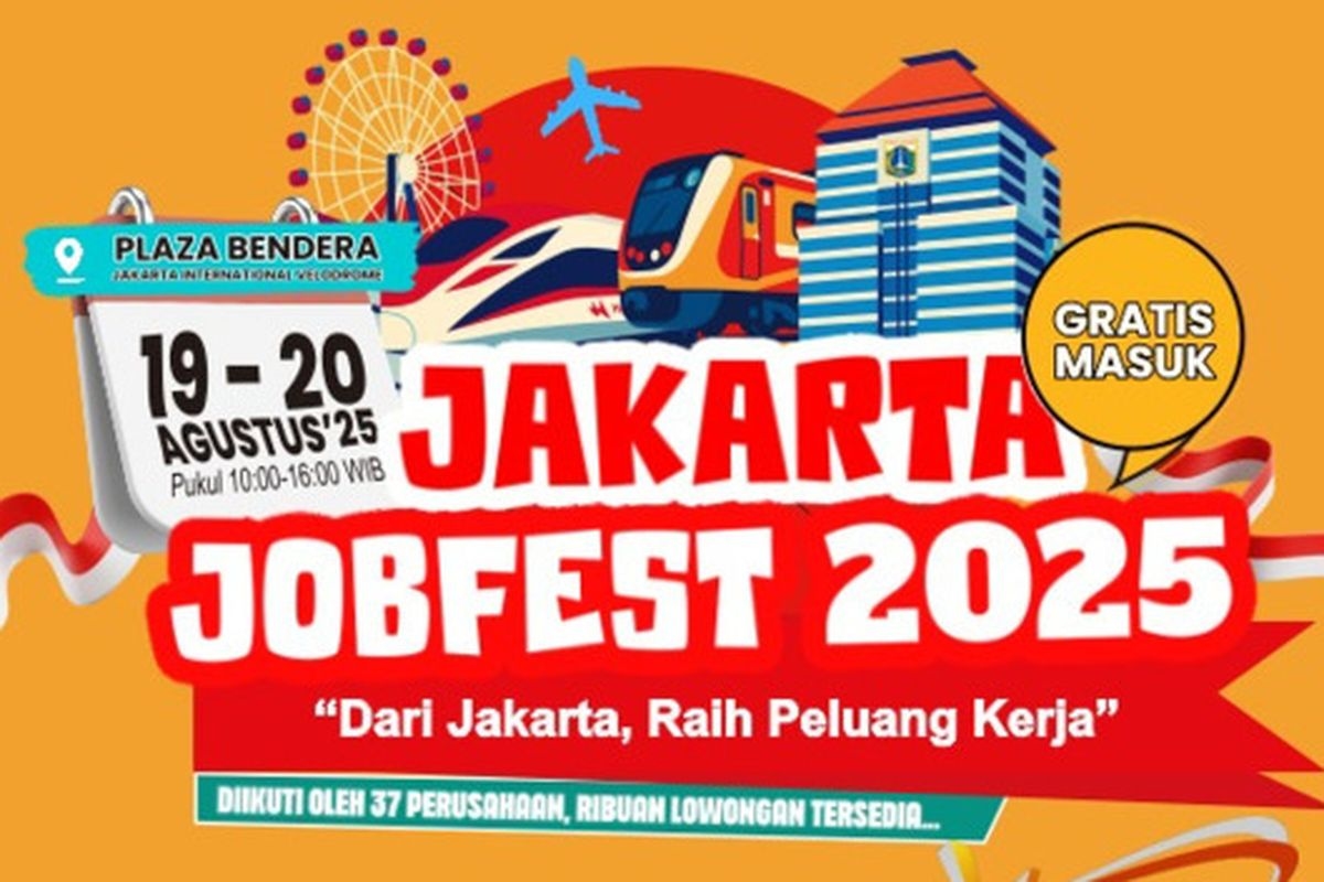 Jakarta Jobfest 2025 Digelar 19–20 Agustus, Simak 10 Tips Jitu Biar Cepat Dapat Kerja di Job Fair