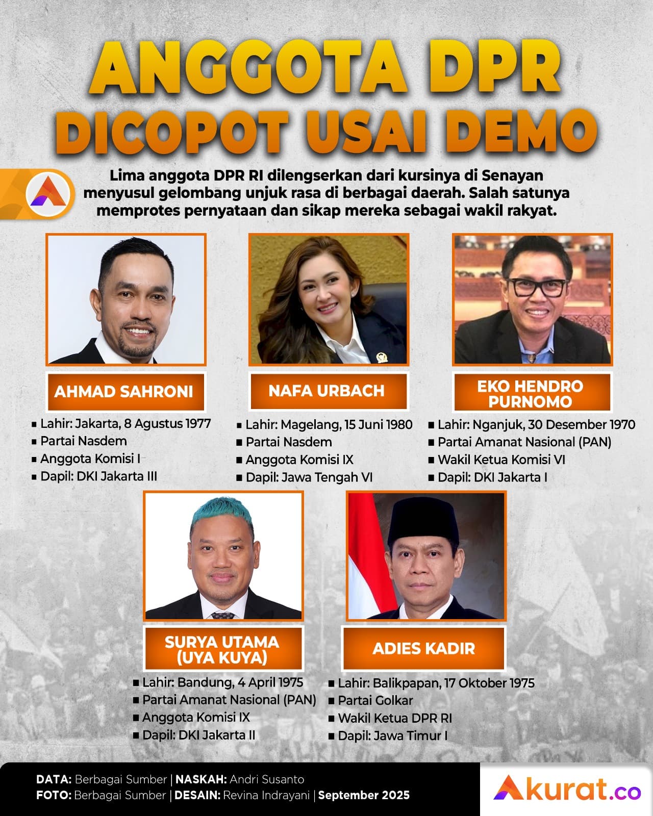 Anggota DPR Dicopot