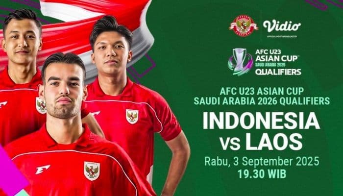Link Live Streaming Indonesia vs Laos Hari Ini di Kualifikasi Piala Asia U23 2026
