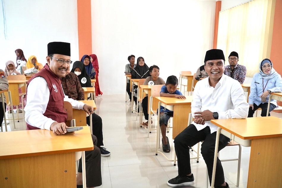 Mensos Ajak Para Ulama Ikut Awasi Program Sekolah Rakyat di Bangkalan