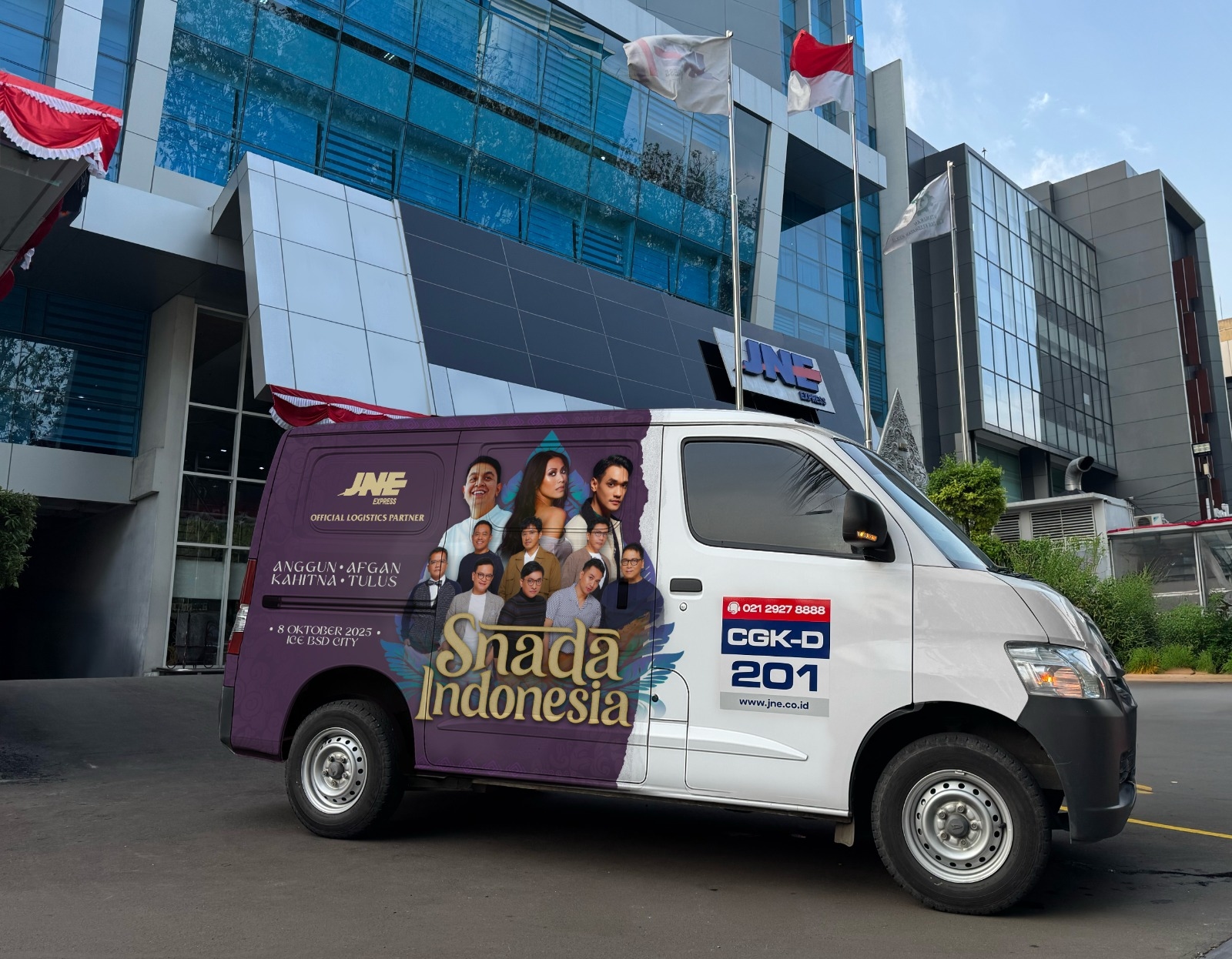 JNE Jadi Official Logistics Partner Konser Snada Indonesia, Dukung Industri Musik dan Budaya