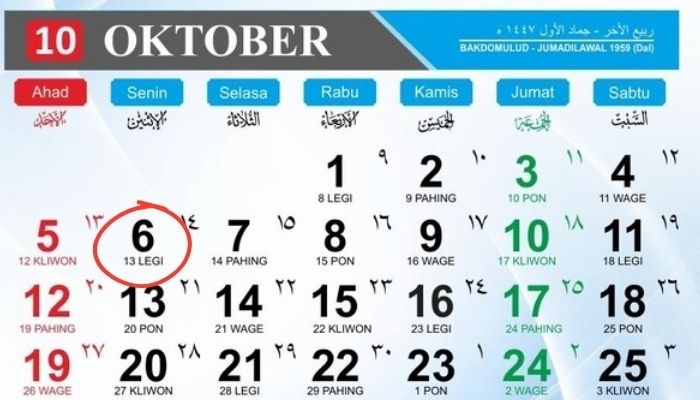 Hari Ini Tanggal Berapa Hijriah? Cek Kalender Islam 6 Oktober 2025