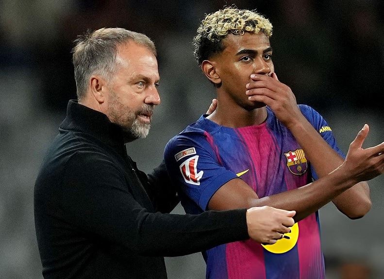 Meski Lamine Yamal Kembali Cetak Gol, Hansi Flick Sebut Sang Winger Belum Pulih Sepenuhnya