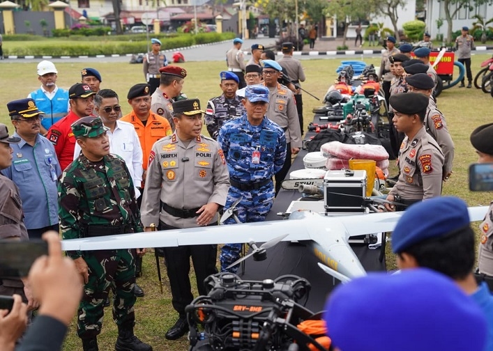 Polda Riau dan Pangdam XIX/TT Cek Kesiapan Siaga Bencana, 31 Ribu Personel dan Sarpras SAR Disiagakan