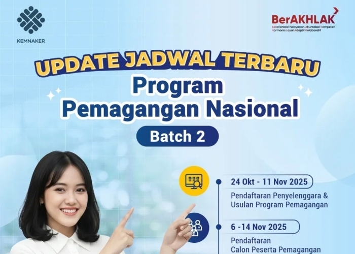 Daftar Program Magang Nasional 2025 Hari Ini Terakhir, Dapat Gaji Sesuai UMK?