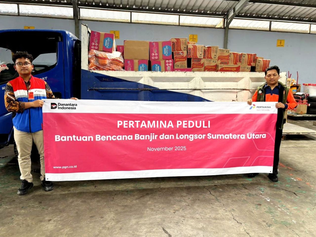 Gerak Cepat, PGN Kirim Bantuan Pangan dan Obat-obatan Tahap Pertama ke Lokasi Bencana Sumatera