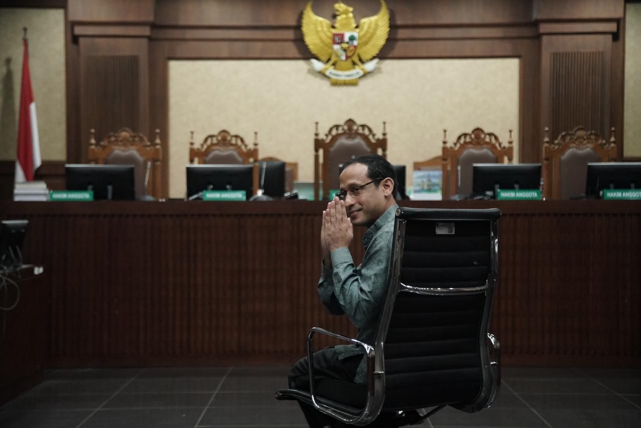 Sampaikan Eksepsi, Nadiem: Tak Ada Satu Pun Bukti Saya Korupsi