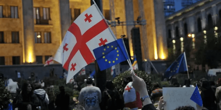 Rakyat Georgia Terinspirasi Demonstrasi Iran, Rezim Pro-Rusia Terpojok?